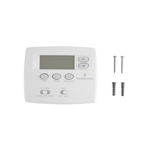 Emerson White Rodgers Blue Series Digital Thermostat, Programmable, Heat/Cool